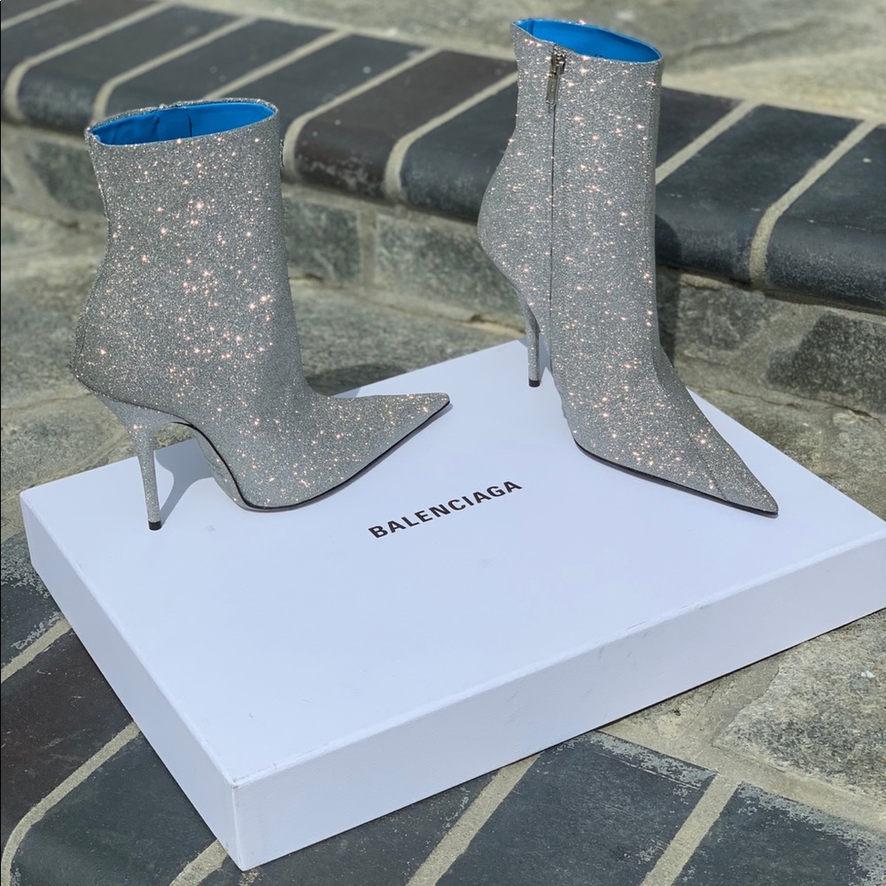 Balenciaga Knife Glitter Boots